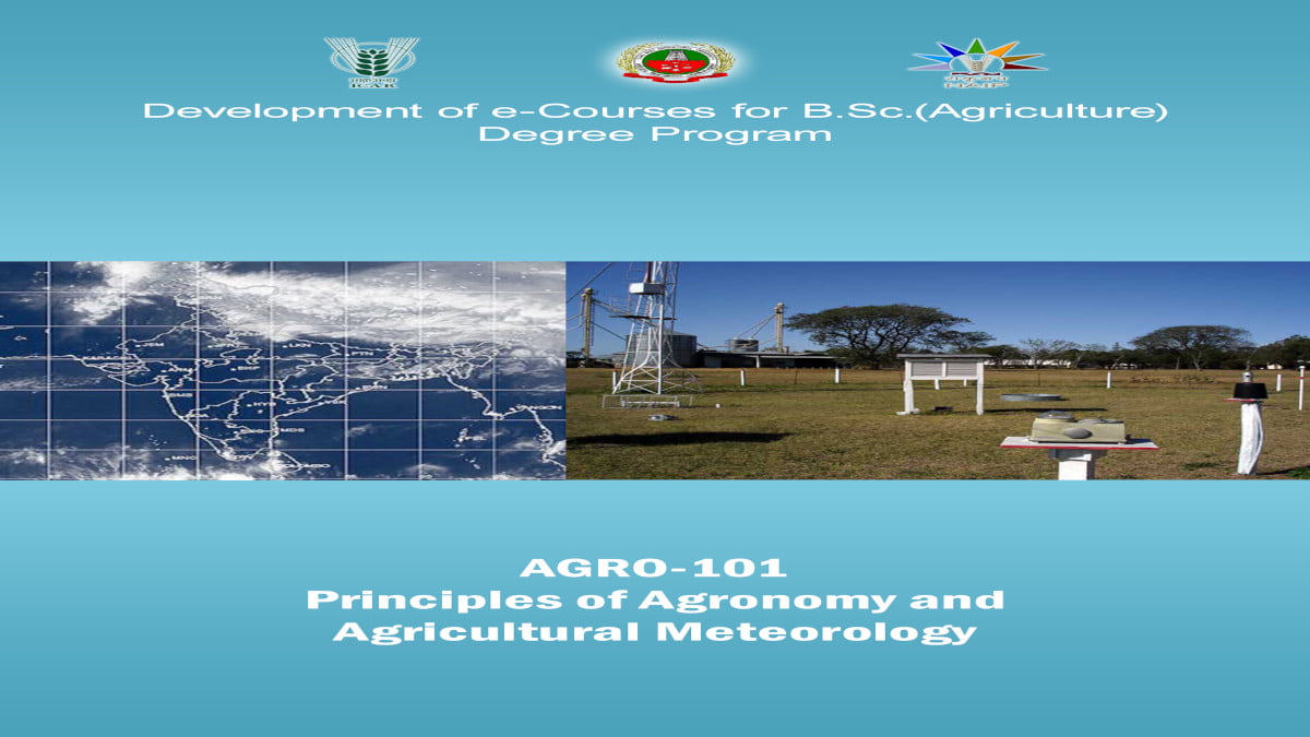 principles of agronomy