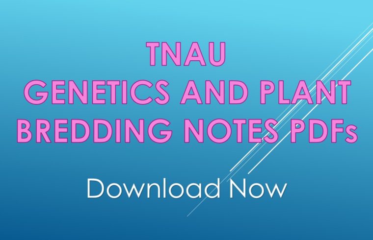 genetics and plant breeding