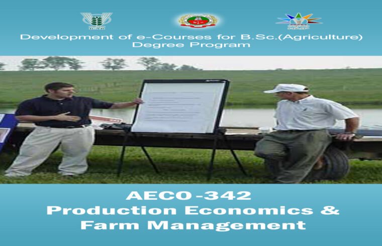 Production Economics and Farm management