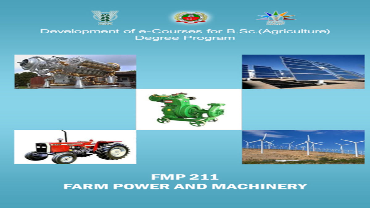 farm power and machinery